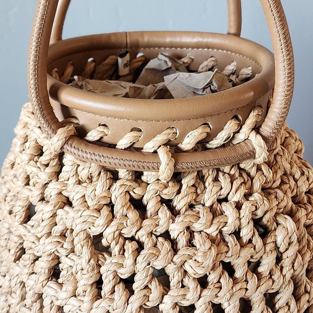 Cult Gaia Woven Tote "NEW" - Picture 10 of 16